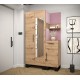 Garderoba z szafą i lustrem, meble do przedpokoju, panele tapicerowane ARTIN 16