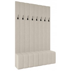 Dołek pojedynczy Wieszak tapicerowany 160 cm, głębokość 42 cm wysokość 245,5 cm