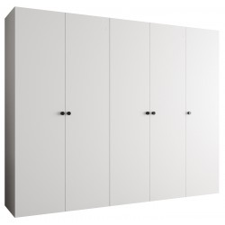 Szafa uchylna garderoba z cichym domykiem ubraniowa z półkami PARMA 1 250 głębokość 52 cm wysokość 202 cm