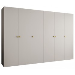 Szafa uchylna garderoba z cichym domykiem ubraniowa z półkami PARMA 1 300 głębokość 52 cm wysokość 202 cm