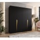 Szafa uchylna garderoba z cichym domykiem ubraniowa z półkami PIANO 1 200 głębokość 52 cm wysokość 202 cm