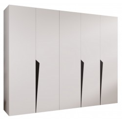 Szafa uchylna garderoba z cichym domykiem ubraniowa z półkami PIANO 1 250 głębokość 52 cm wysokość 202 cm