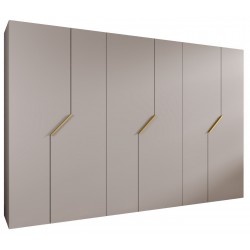 Szafa uchylna z cichym domykiem ubraniowa z półkami ANDREW 1 300 głębokość 52 cm wysokość 202 cm (100x3)