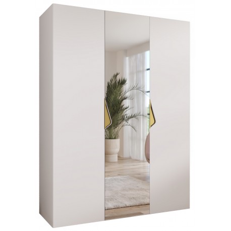 Szafa uchylna z lustrem garderoba z cichym domykiem ubraniowa z półkami SANDI 2 150 głębokość 52 cm wysokość 202 cm