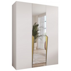 Szafa uchylna z lustrem garderoba z cichym domykiem ubraniowa z półkami PIANO 2 150 głębokość 52 cm wysokość 202 cm