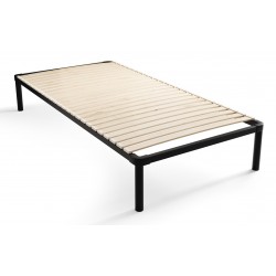 Łóżko do sypialni 90x200 cm samonośny stelaż metalowy LACHTI