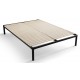 Łóżko do sypialni 140x200 cm samonośny stelaż metalowy LACHTI