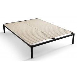 Łóżko do sypialni 140x200 cm samonośny stelaż metalowy LACHTI