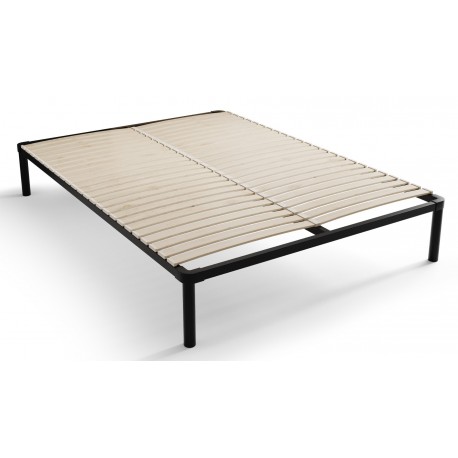 Łóżko do sypialni 140x200 cm samonośny stelaż metalowy LACHTI