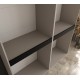 Szafa uchylna garderoba z cichym domykiem ubraniowa z półkami TEMPO 160 głębokość 52 cm wysokość 203 cm