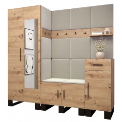 Garderoba z szafą, meble do przedpokoju, panele tapicerowane ARTIN 13