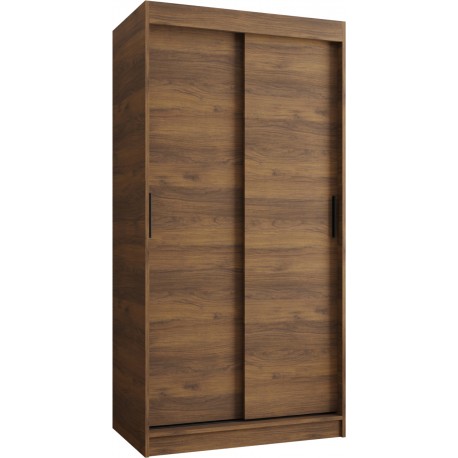 Szafa przesuwna garderoba z drążkiem RUBINO T 100 kaszmir orzech warmia