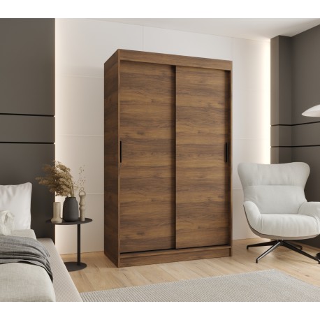 Szafa przesuwna garderoba z drążkiem RUBINO T 120 kaszmir