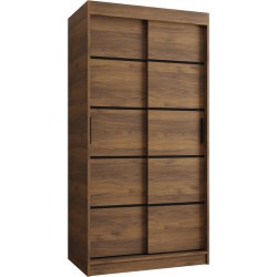 Szafa przesuwna garderoba z drążkiem RUBINO V1 100 kaszmir