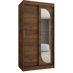 Szafa przesuwna garderoba z lustrem do salonu LUCY 100 artisan, biały, czarny, kaszmir, sonoma