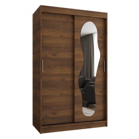 Szafa przesuwna garderoba z lustrem do salonu ULTRA 120 artisan, biały, czarny, kaszmir, sonoma, orzech