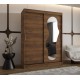 Szafa przesuwna garderoba z lustrem do salonu ULTRA 150 artisan, biały, czarny, kaszmir, sonoma