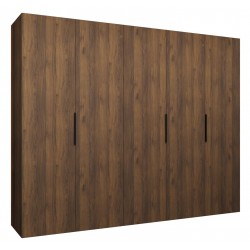 Szafa uchylna garderoba z cichym domykiem ubraniowa z półkami MARBELLA 1 250 głębokość 52 cm wysokość 202 cm
