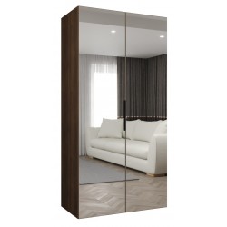 Szafa uchylna z lustrem garderoba z cichym domykiem ubraniowa z półkami MARBELLA 3 100 głębokość 52 cm wysokość 202 cm