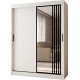 Szafa przesuwna garderoba z lustrem GLOSSY 150 artisan, biały, czarny, kaszmir, orzech