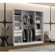 Szafa przesuwna garderoba z lustrem ORLANDO 180 artisan, biały, czarny, kaszmir, orzech