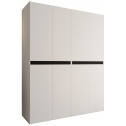 Szafa uchylna garderoba z cichym domykiem ubraniowa z półkami SALSA 160 głębokość 52 cm wysokość 203 cm