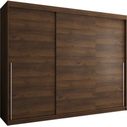 Szafa przesuwna garderoba z lustrem SIMA T 250 artisan, biały, czarny, kaszmir, orzech