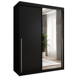 Szafa przesuwna garderoba z lustrem SIMA T2 150 artisan, biały, czarny, kaszmir, orzech