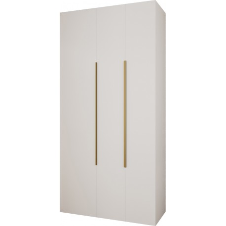 Szafa wysoka uchylna garderoba z półkami AQUA 1 120 głębokość 42 cm wysokość 245,5 cm