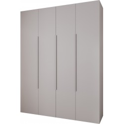 Szafa wysoka uchylna garderoba z półkami AQUA 1 190 głębokość 42 cm wysokość 245,5 cm