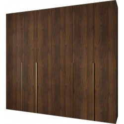 Szafa wysoka uchylna garderoba z półkami AQUA 1 270 głębokość 42 cm wysokość 245,5 cm