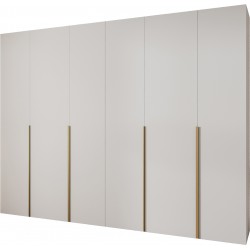 Szafa wysoka uchylna garderoba z półkami AQUA 1 320 głębokość 42 cm wysokość 245,5 cm