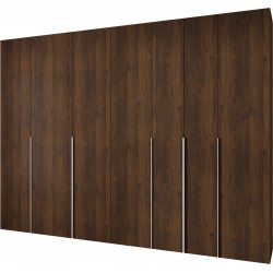 Szafa wysoka uchylna garderoba z półkami AQUA 1 330 głębokość 42 cm wysokość 245,5 cm