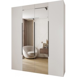 Szafa wysoka uchylna garderoba z półkami AQUA 2 200 głębokość 42 cm wysokość 245,5 cm