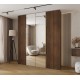 Szafa wysoka uchylna garderoba z półkami AQUA 2 210 głębokość 42 cm wysokość 245,5 cm