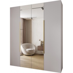 Szafa wysoka uchylna garderoba z półkami AQUA 2 210 głębokość 42 cm wysokość 245,5 cm