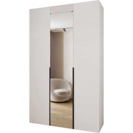 Szafa wysoka uchylna z lustrem garderoba z półkami MOLTO 2 150 głębokość 42 cm wysokość 245,5 cm