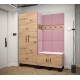 Garderoba z szafą, meble do przedpokoju, panele tapicerowane ARTIN 2