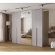 Szafa wysoka uchylna garderoba z półkami MOLTO 2 240 głębokość 42 cm wysokość 245,5 cm