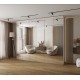 Szafa wysoka uchylna garderoba z półkami AQUA 3 290 głębokość 42 cm wysokość 245,5 cm