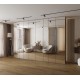 Szafa wysoka uchylna garderoba z półkami AQUA 3 340 głębokość 42 cm wysokość 245,5 cm
