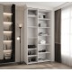 Szafa wysoka uchylna garderoba z półkami MOLTO 3 130 głębokość 40 cm wysokość 245,5 cm