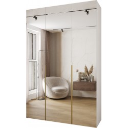 Szafa wysoka uchylna garderoba z półkami MOLTO 3 160 głębokość 42 cm wysokość 245,5 cm
