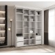 Szafa wysoka uchylna garderoba z półkami MOLTO 3 190 głębokość 42 cm wysokość 245,5 cm
