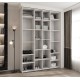 Szafa wysoka uchylna garderoba z półkami KONSO 1 180 głębokość 42 cm wysokość 245,5 cm