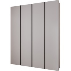 Szafa wysoka uchylna garderoba z półkami KONSO 1 200 głębokość 42 cm wysokość 245,5 cm