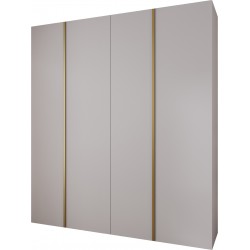 Szafa wysoka uchylna garderoba z półkami KONSO 1 220 głębokość 42 cm wysokość 245,5 cm