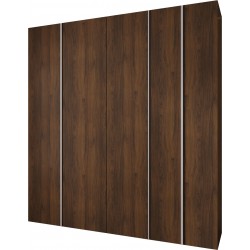 Szafa wysoka uchylna garderoba z półkami KONSO 1 230 głębokość 42 cm wysokość 245,5 cm