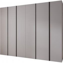 Szafa wysoka uchylna garderoba z półkami KONSO 1 310 głębokość 42 cm wysokość 245,5 cm