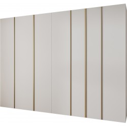 Szafa wysoka uchylna garderoba z półkami KONSO 1 330 głębokość 42 cm wysokość 245,5 cm